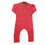 Boys Embroidered Kurta Shalwar Suit - Maroon, Kids, Boys Shalwar Kameez, Chase Value, Chase Value
