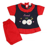 Newborn Girls Suit 2Pcs - Red, Kids, NB Girls Sets And Suits, Chase Value, Chase Value