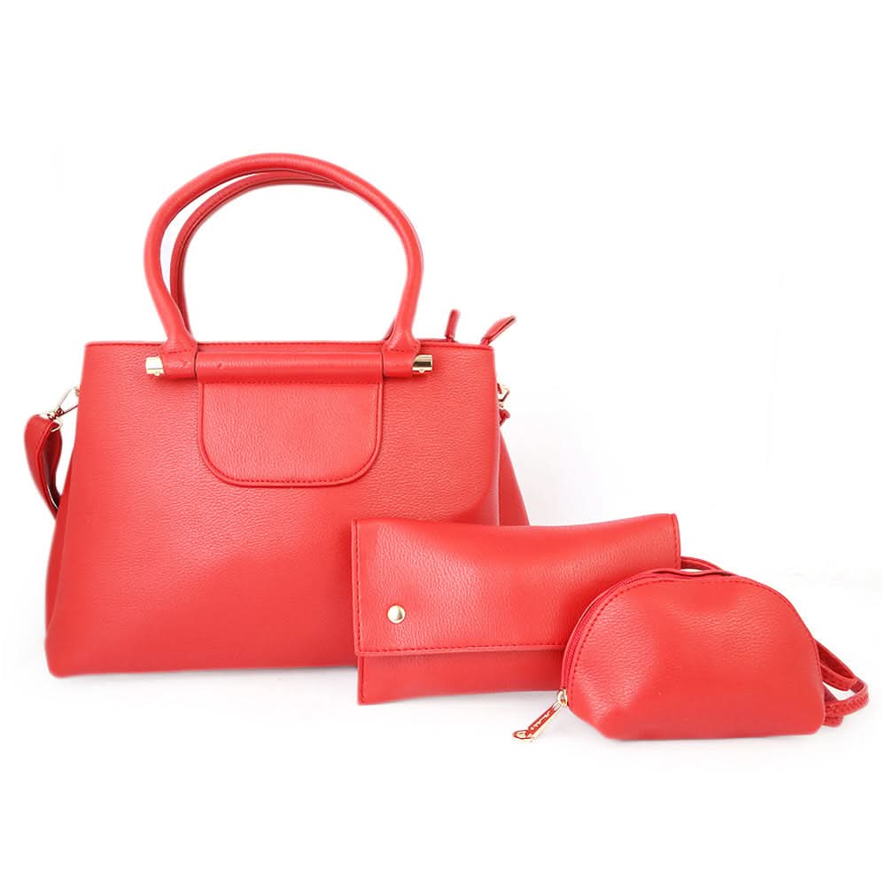 Women's Handbag 3Pc 52006 - RED, Women, Bags, Chase Value, Chase Value