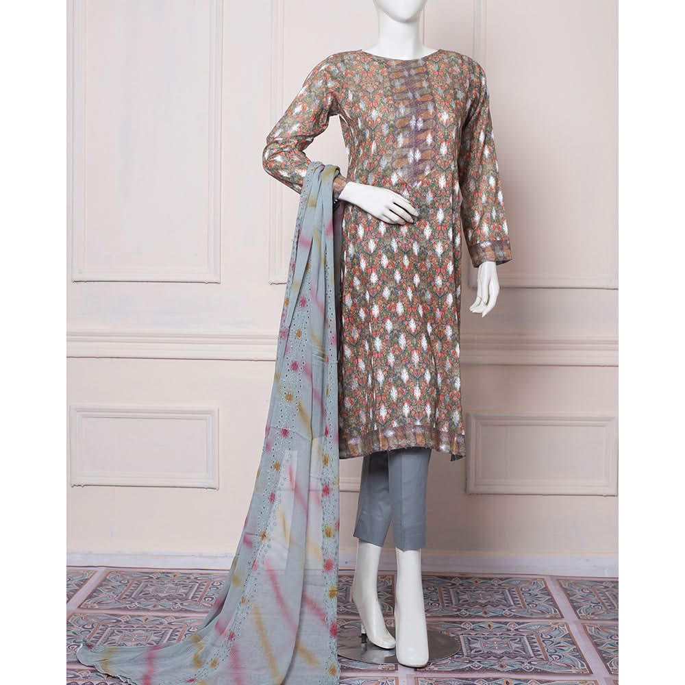 RA RIM JHIM Jacquard Broshia Lawn 3 Pcs Un-Stitched Suit - 7, Women, 3Pcs Shalwar Suit, Rana Arts, Chase Value
