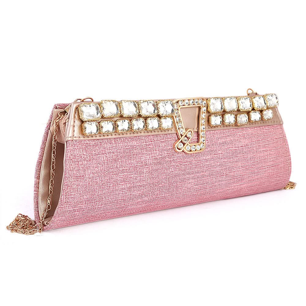Women's Bridal Clutch (Rj-2) - Pink, Women, Clutches, Chase Value, Chase Value