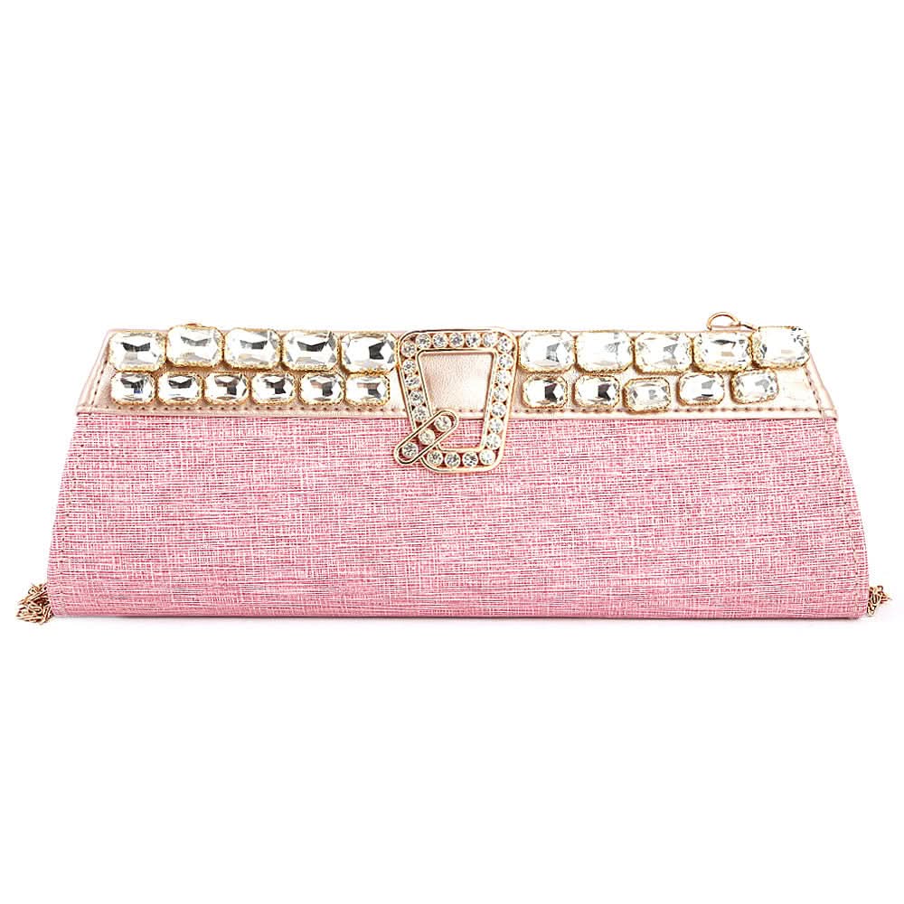 Women's Bridal Clutch (Rj-2) - Pink, Women, Clutches, Chase Value, Chase Value