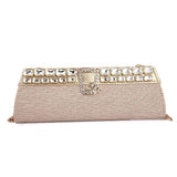 Women's Bridal Clutch (Rj-2) - Beige, Women, Clutches, Chase Value, Chase Value