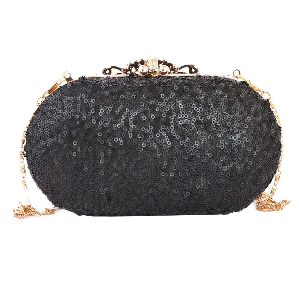 Women's Bridal Clutch (Rj-4) - Black, Women, Clutches, Chase Value, Chase Value