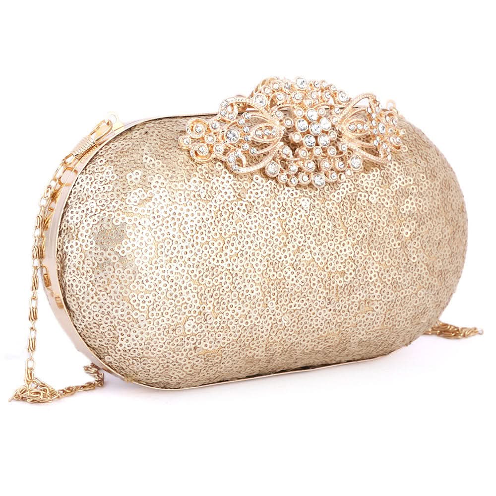 Women's Bridal Clutch (Rj-4) - GOLDEN, Women, Clutches, Chase Value, Chase Value
