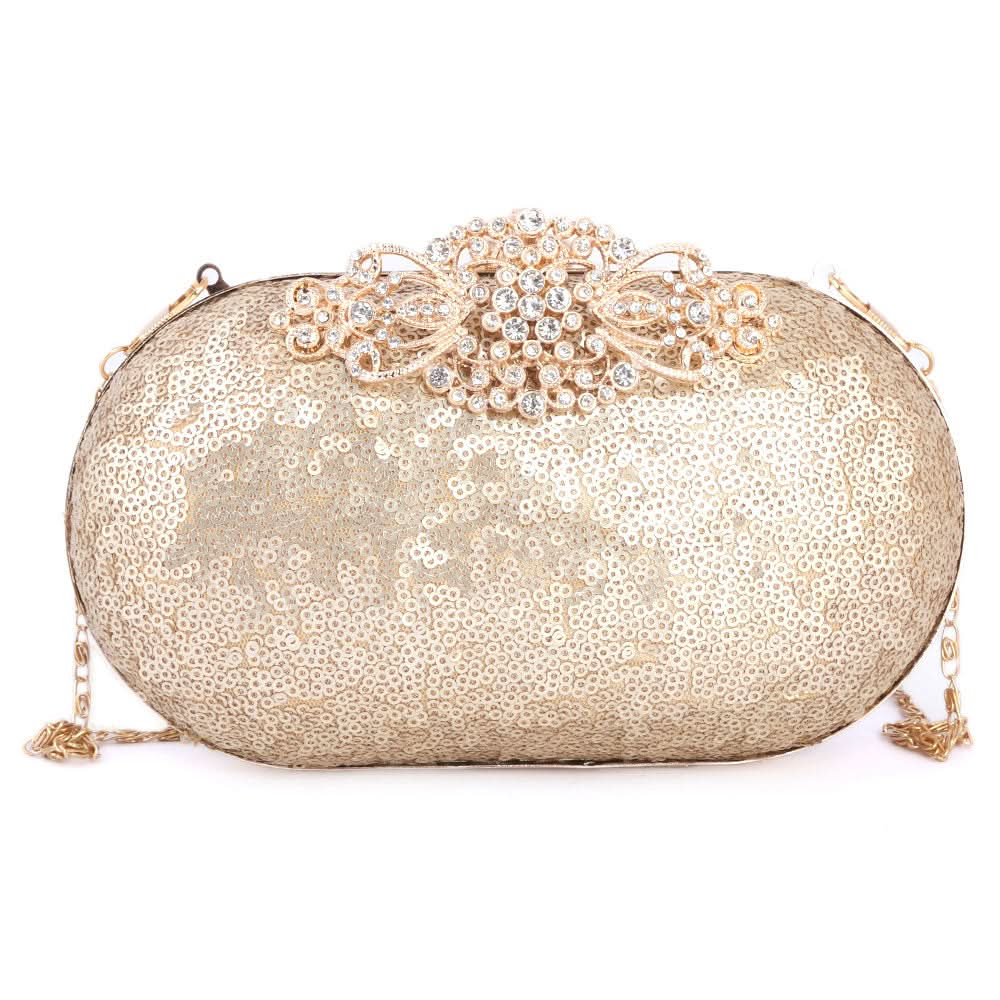Women's Bridal Clutch (Rj-4) - GOLDEN, Women, Clutches, Chase Value, Chase Value