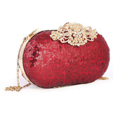 Women's Bridal Clutch (Rj-4) - Maroon, Women, Clutches, Chase Value, Chase Value