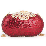 Women's Bridal Clutch (Rj-4) - Maroon, Women, Clutches, Chase Value, Chase Value
