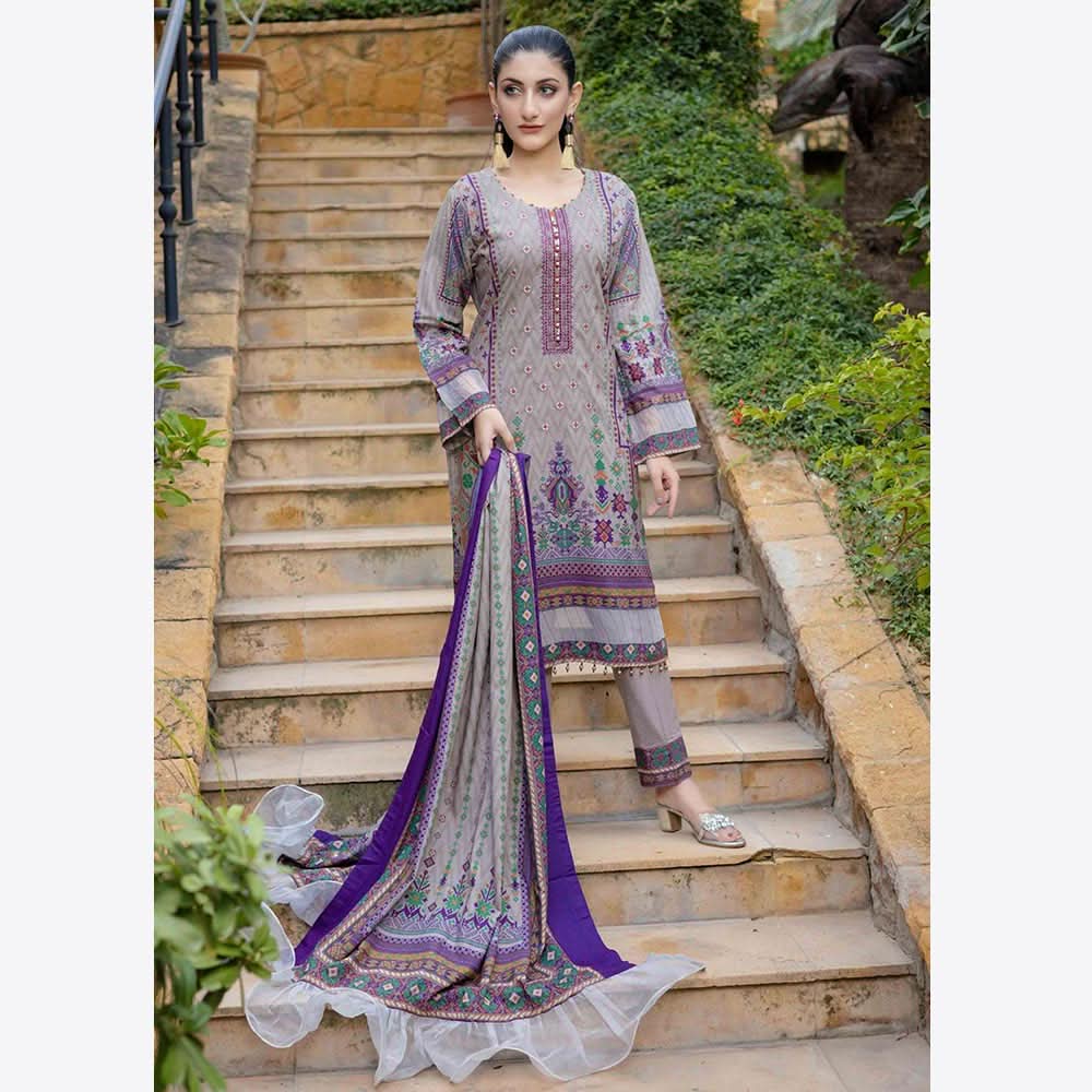 Schick Rung Embroidered Unstitched 3Pcs Suit - 08, Women, 3Pcs Shalwar Suit, Schick Creation, Chase Value