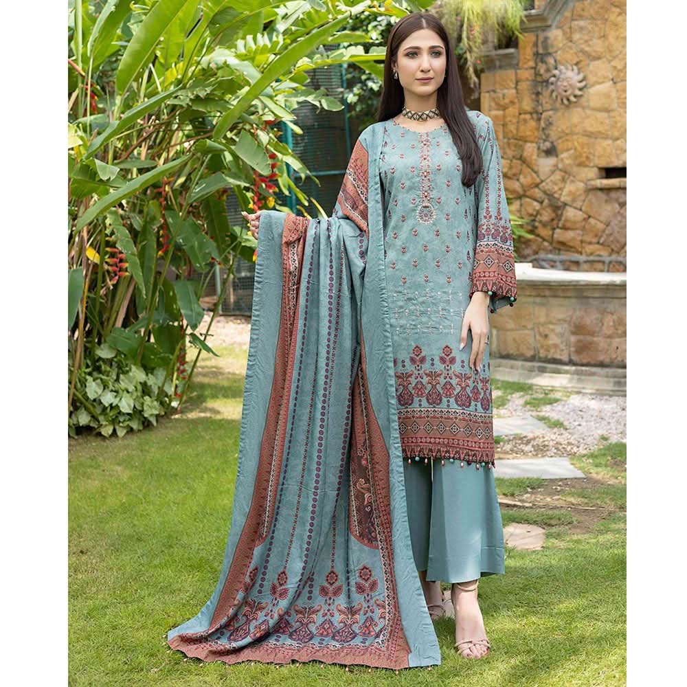 Schick Rung Embroidered Unstitched 3Pcs Suit - 07, Women, 3Pcs Shalwar Suit, Schick Creation, Chase Value