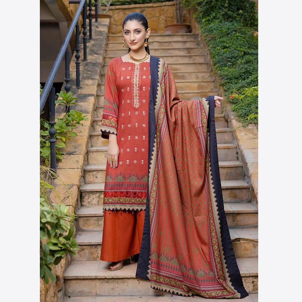 Schick Rung Embroidered Unstitched 3Pcs Suit - 09, Women, 3Pcs Shalwar Suit, Schick Creation, Chase Value