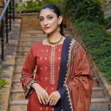 Schick Rung Embroidered Unstitched 3Pcs Suit - 09, Women, 3Pcs Shalwar Suit, Schick Creation, Chase Value