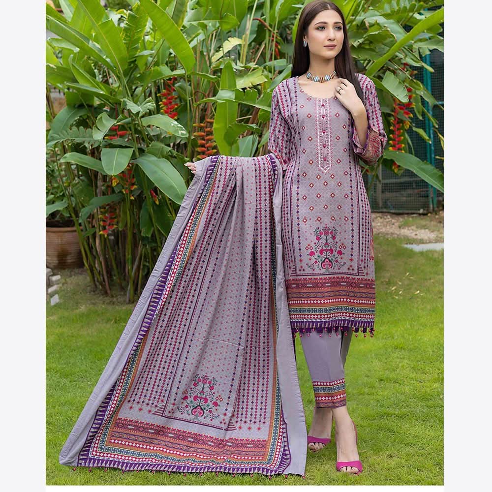 Schick Rung Embroidered Unstitched 3Pcs Suit - 05, Women, 3Pcs Shalwar Suit, Schick Creation, Chase Value