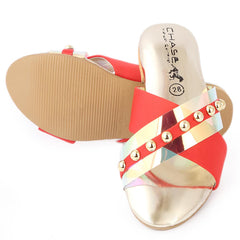 Girls Slipper (S251) - Red, Kids, Girls Slippers, Chase Value, Chase Value