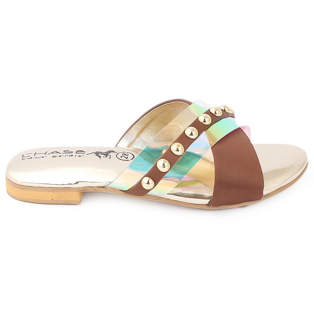 Girls Slipper (S251) - Brown, Kids, Girls Slippers, Chase Value, Chase Value