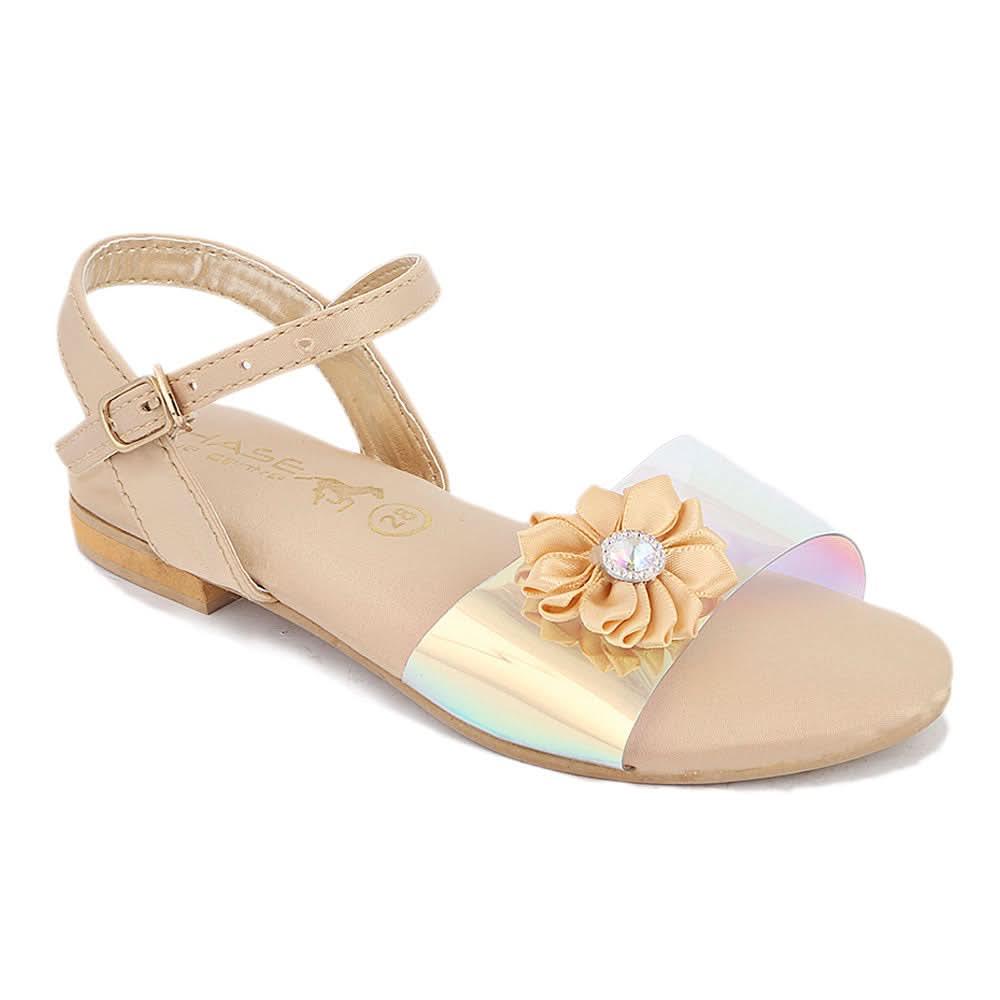 Girls Fancy Sandal (S-253) - Fawn, Kids, Girls Sandals, Chase Value, Chase Value