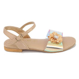 Girls Fancy Sandal (S-253) - Fawn, Kids, Girls Sandals, Chase Value, Chase Value