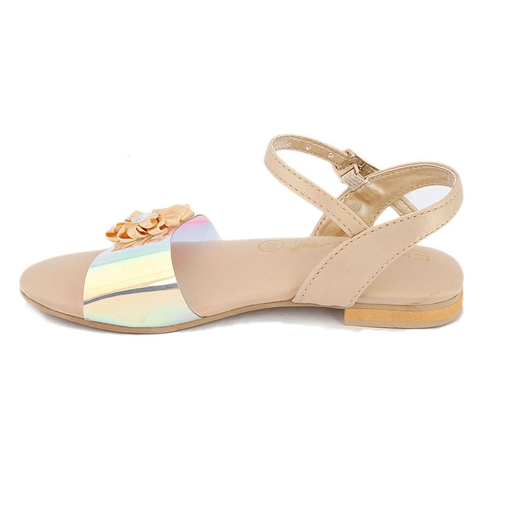 Girls Fancy Sandal (S-253) - Fawn, Kids, Girls Sandals, Chase Value, Chase Value