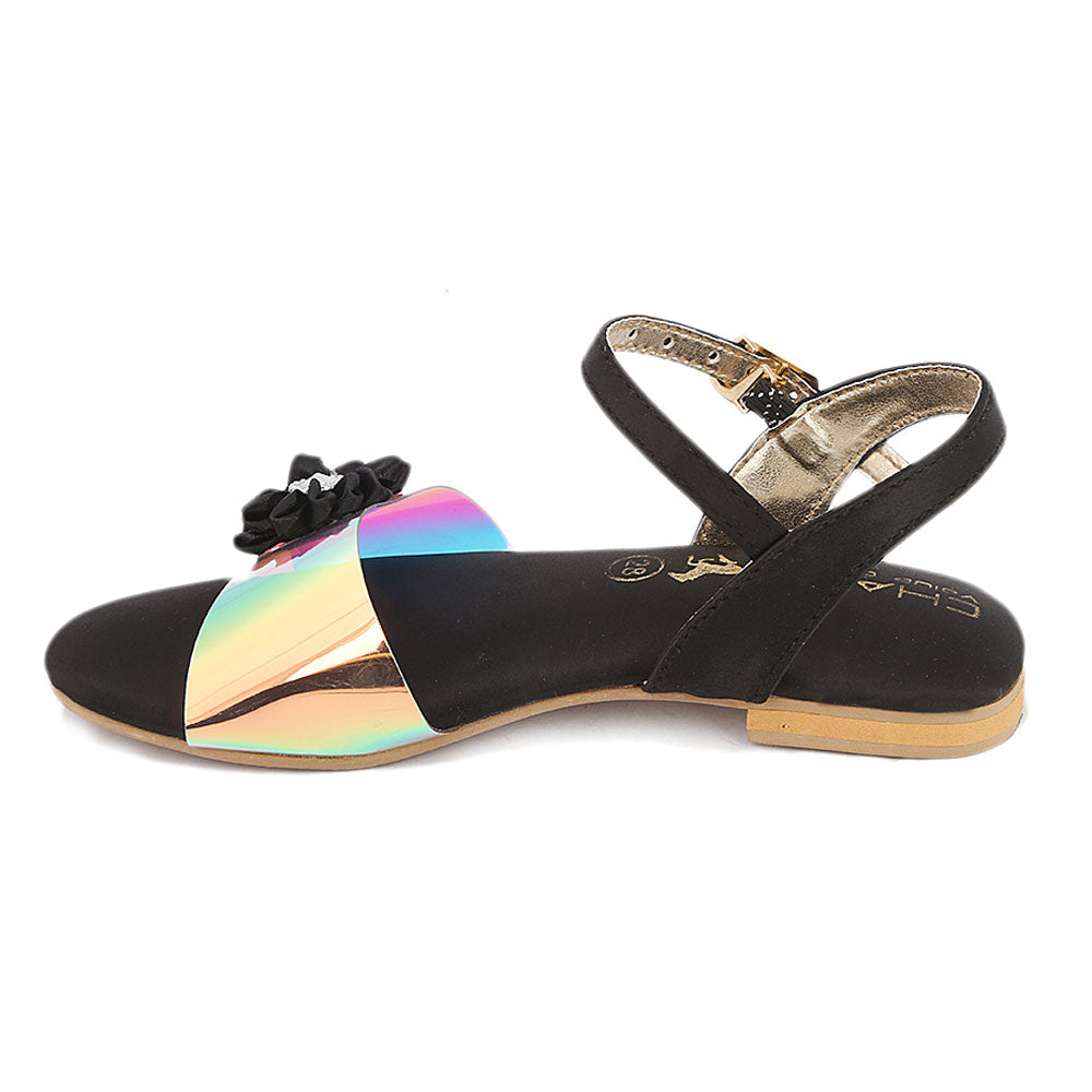 Girls Fancy Sandal (S-253) - Black, Kids, Girls Sandals, Chase Value, Chase Value