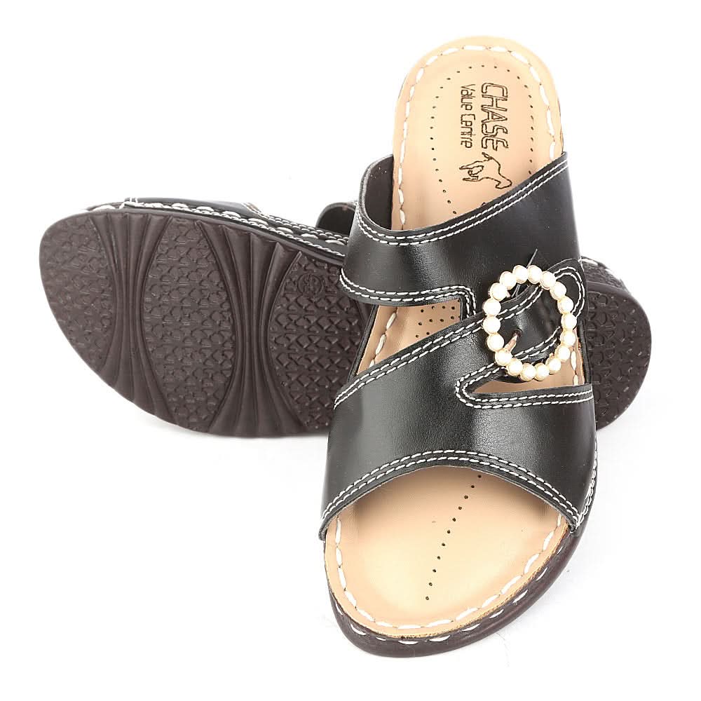 Women's Softy Slipper (S-31) - Black - test-store-for-chase-value