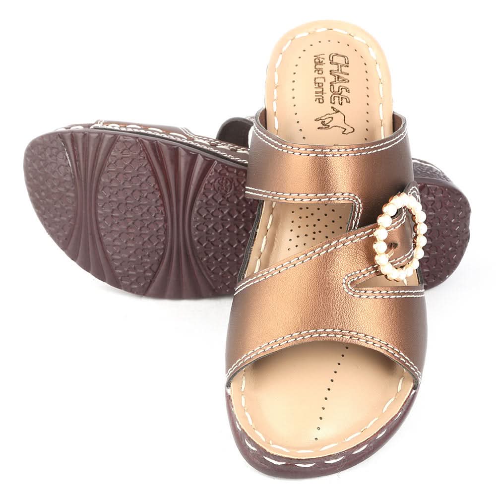 Women's Softy Slipper (S-31) - Brown - test-store-for-chase-value