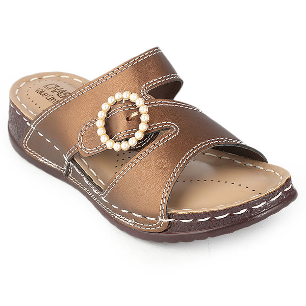 Women's Softy Slipper (S-31) - Brown - test-store-for-chase-value
