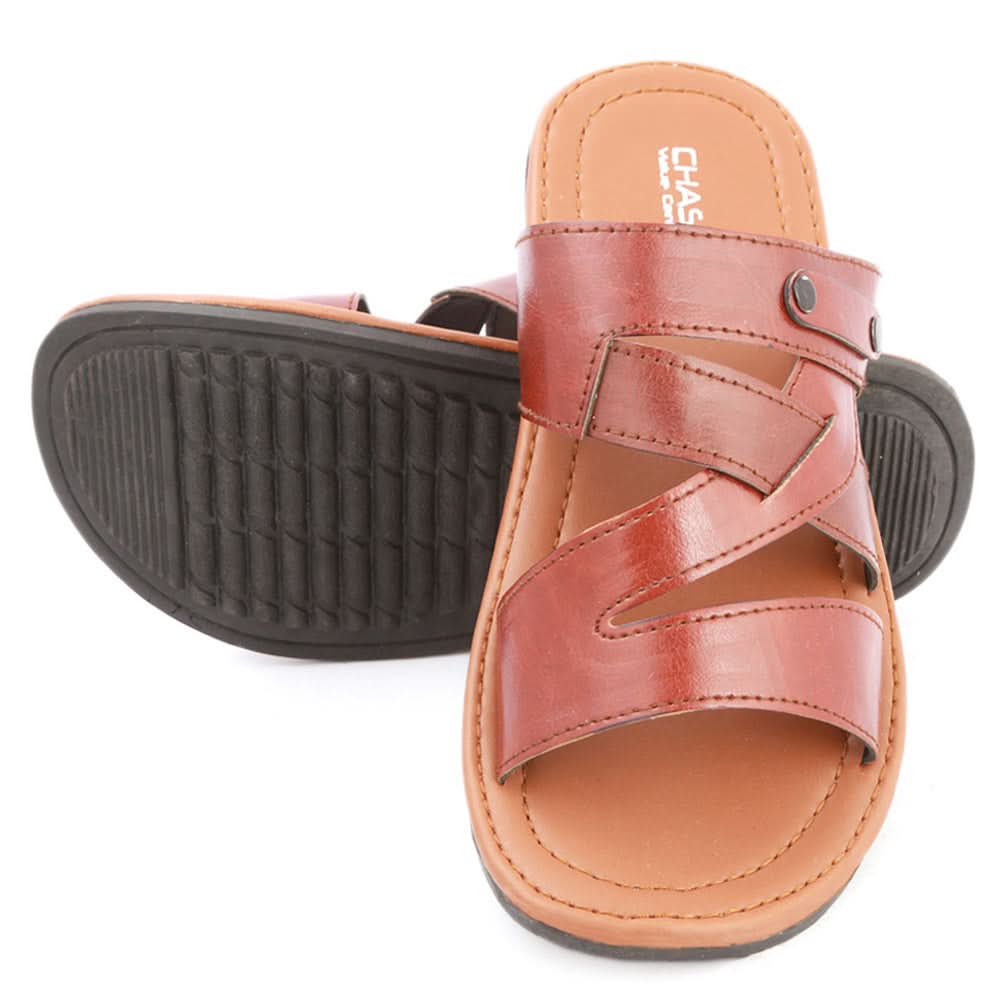 Men's Casual Slippers (S-7071) - Mustard, Men, Slippers, Chase Value, Chase Value