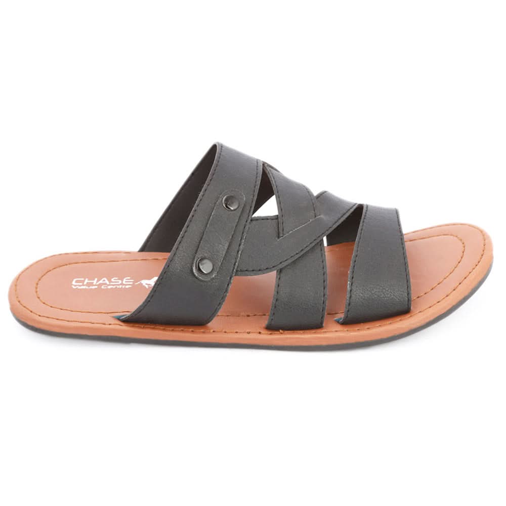Men's Casual Slippers (S-7071) - Black, Men, Slippers, Chase Value, Chase Value