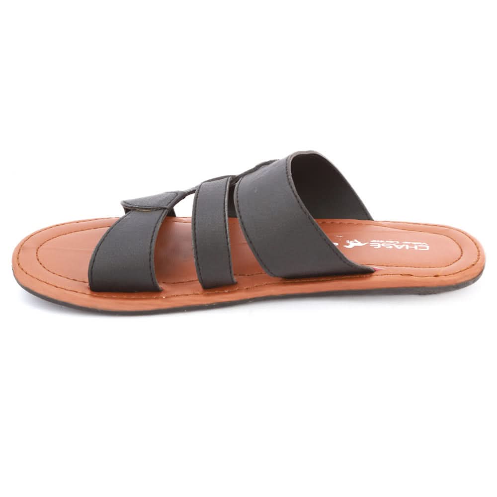 Men's Casual Slippers (S-7072) - Black, Men, Slippers, Chase Value, Chase Value