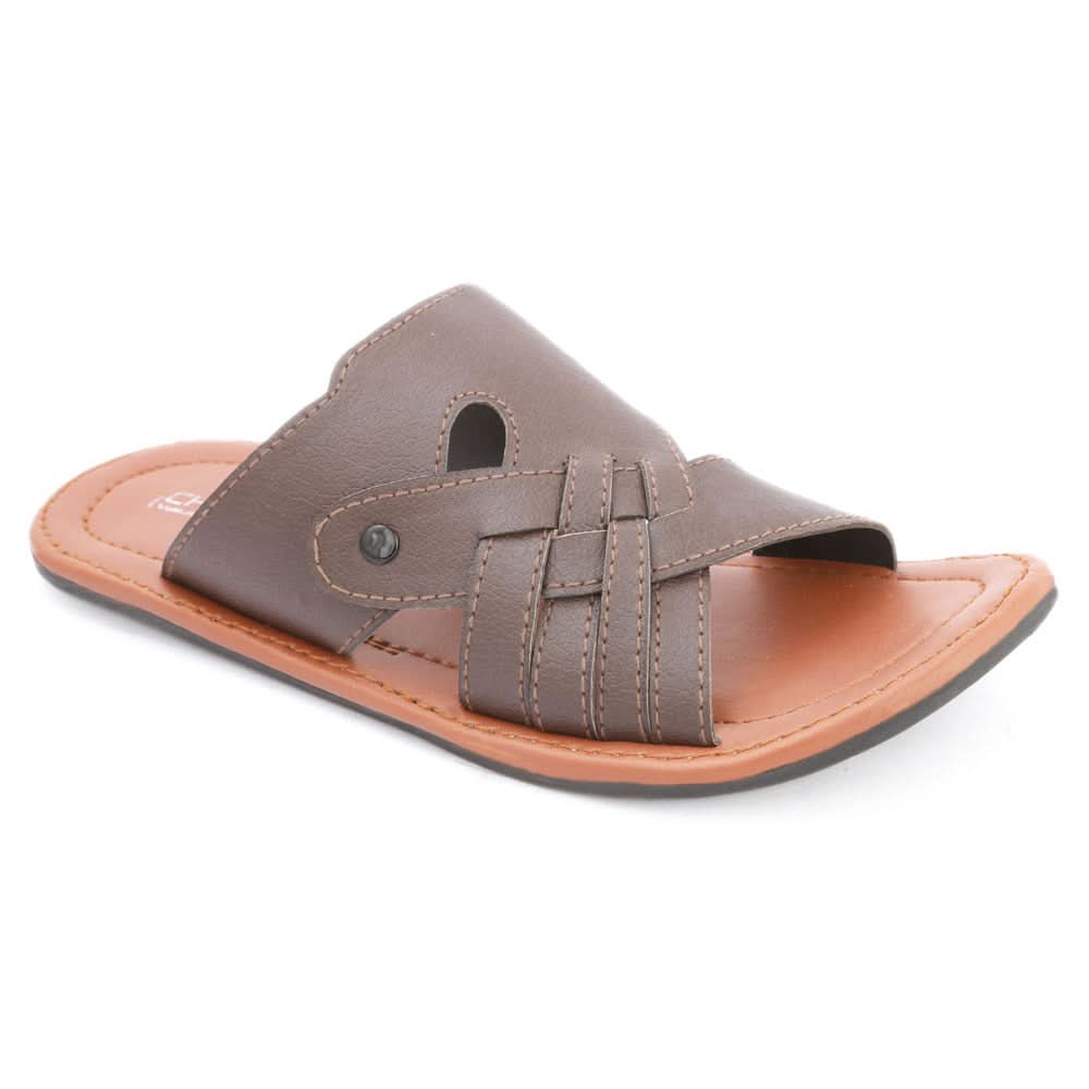 Men's Casual Slippers (S-7073) - Brown, Men, Slippers, Chase Value, Chase Value