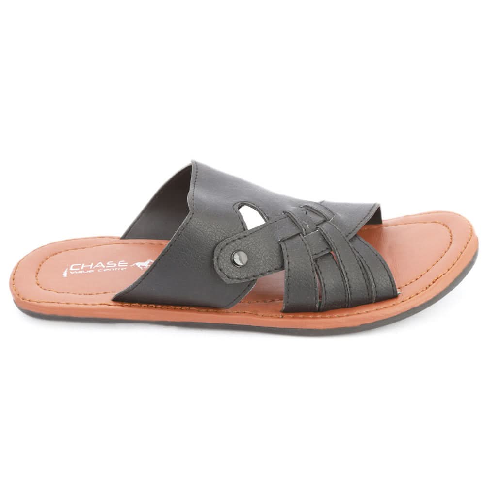 Men's Casual Slippers (S-7073) - Black, Men, Slippers, Chase Value, Chase Value