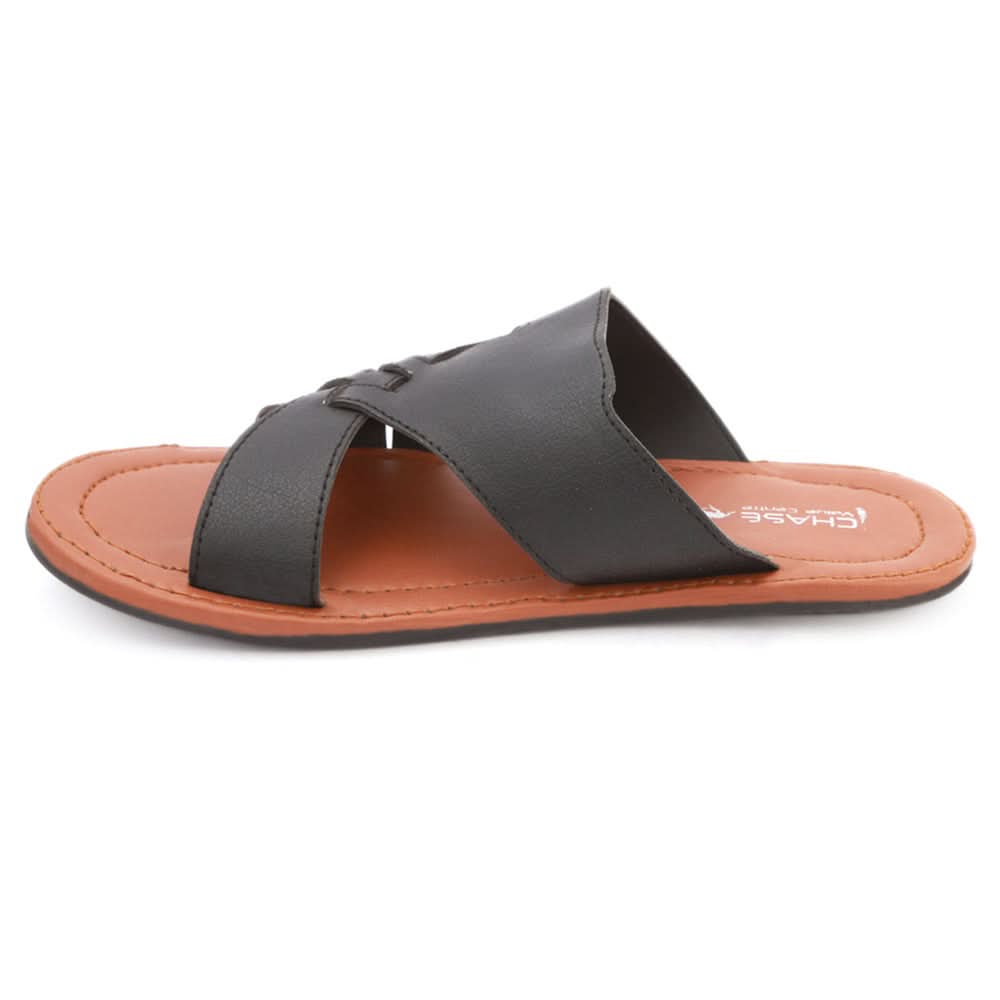 Men's Casual Slippers (S-7073) - Black, Men, Slippers, Chase Value, Chase Value