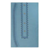 Men's Mashriq Embroidered Un-Stitched Suit - Steel-Blue, Men, Unstitched Fabric, Chase Value, Chase Value