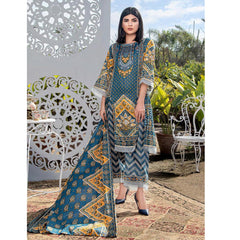 Three Star Printed Lawn 3 Pcs Un-Stitched Suit Vol 3 - 1-B, Women, 3Pcs Shalwar Suit, Al-Dawood Textiles, Chase Value