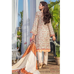 Three Star Printed Lawn 3 Pcs Un-Stitched Suit Vol 3 - 10-A, Women, 3Pcs Shalwar Suit, Al-Dawood Textiles, Chase Value