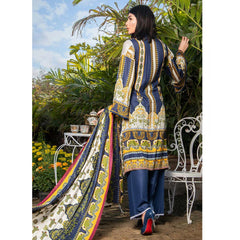 Three Star Printed Lawn 3 Pcs Un-Stitched Suit Vol 3 - 3-B, Women, 3Pcs Shalwar Suit, Al-Dawood Textiles, Chase Value
