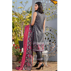 Three Star Printed Lawn 3 Pcs Un-Stitched Suit Vol 3 - 4-B, Women, 3Pcs Shalwar Suit, Al-Dawood Textiles, Chase Value