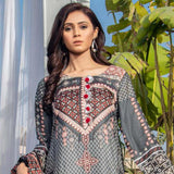 Three Star Printed Lawn 3 Pcs Un-Stitched Suit Vol 3 - 6-B, Women, 3Pcs Shalwar Suit, Al-Dawood Textiles, Chase Value