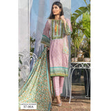 Three Star Printed Lawn 3 Pcs Un-Stitched Suit Vol 3 - 7-A, Women, 3Pcs Shalwar Suit, Al-Dawood Textiles, Chase Value