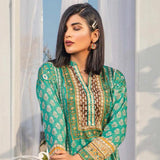 Three Star Printed Lawn 3 Pcs Un-Stitched Suit Vol 3 - 7-B, Women, 3Pcs Shalwar Suit, Al-Dawood Textiles, Chase Value