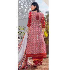 Three Star Printed Lawn 3 Pcs Un-Stitched Suit Vol 3 - 9-B, Women, 3Pcs Shalwar Suit, Al Dawood Textiles, Chase Value