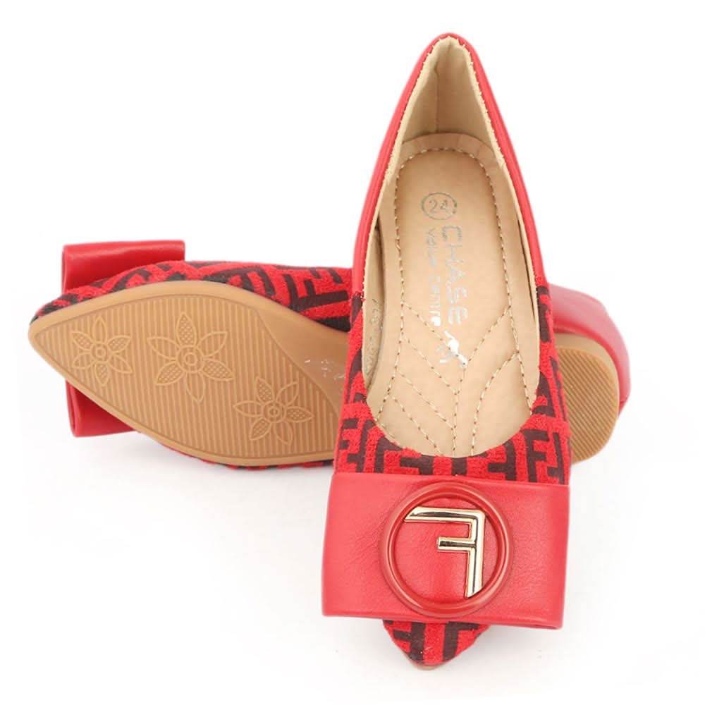 Girls Pumps S992-304 - Red, Kids, Pump, Chase Value, Chase Value