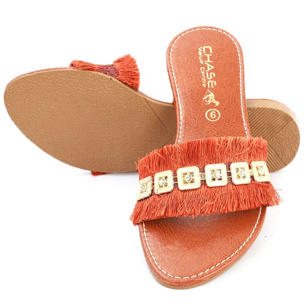 Women's Slipper (SA-014) - Brown, Women, Slippers, Chase Value, Chase Value