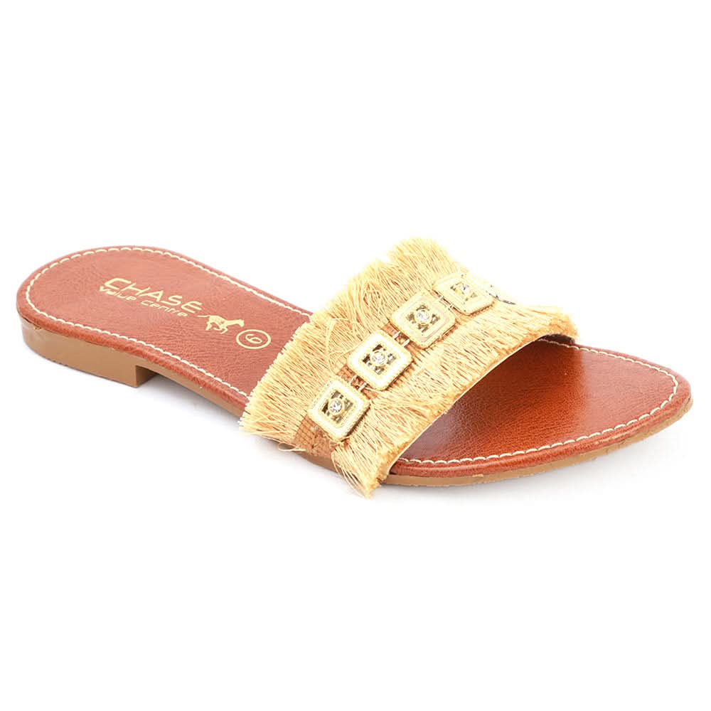 Women's Slipper (SA-014) - Golden, Women, Slippers, Chase Value, Chase Value
