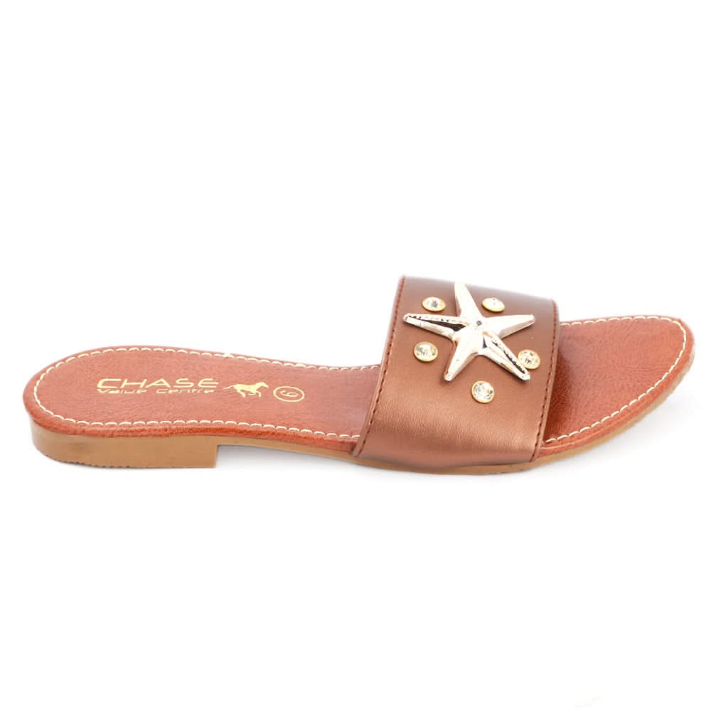 Women's Slipper (SA-015) - Brown, Women, Slippers, Chase Value, Chase Value