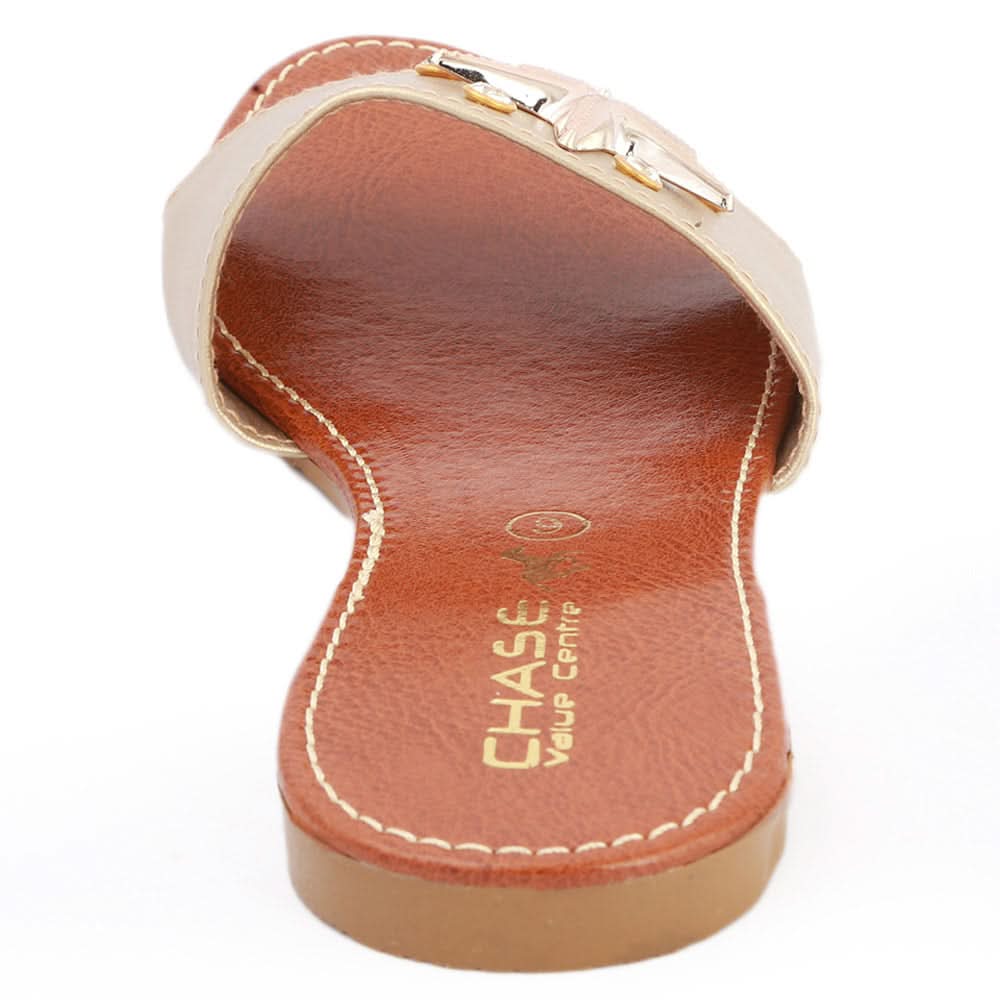 Women's Slipper (SA-015) - Golden, Women, Slippers, Chase Value, Chase Value