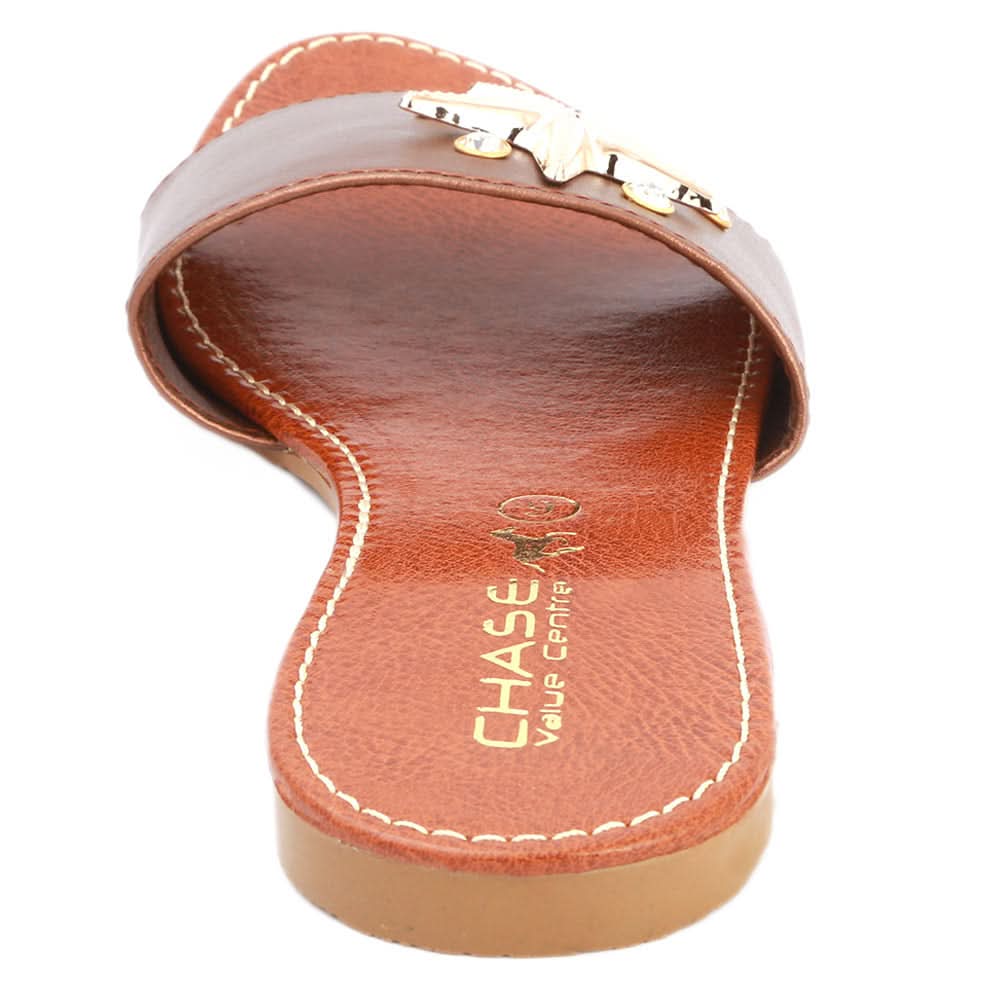 Women's Slipper (SA-015) - Brown, Women, Slippers, Chase Value, Chase Value