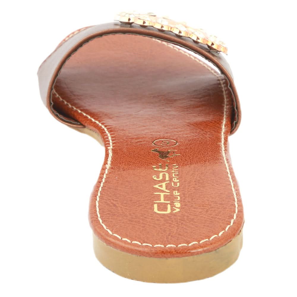 Women's Slipper SA-017 - Brown, Women, Slippers, Chase Value, Chase Value