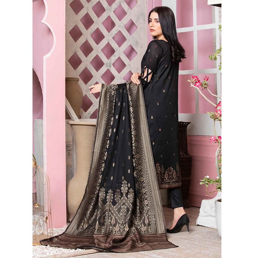 GUL E BAHAR Jacquard Banarsi Lawn 3 Pcs Un-Stitched Suit Vol 2 - 6, Women, 3Pcs Shalwar Suit, Rana Arts, Chase Value
