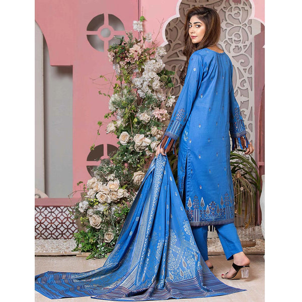 GUL E BAHAR Jacquard Banarsi Lawn 3 Pcs Un-Stitched Suit Vol 2 - 7, Women, 3Pcs Shalwar Suit, Rana Arts, Chase Value